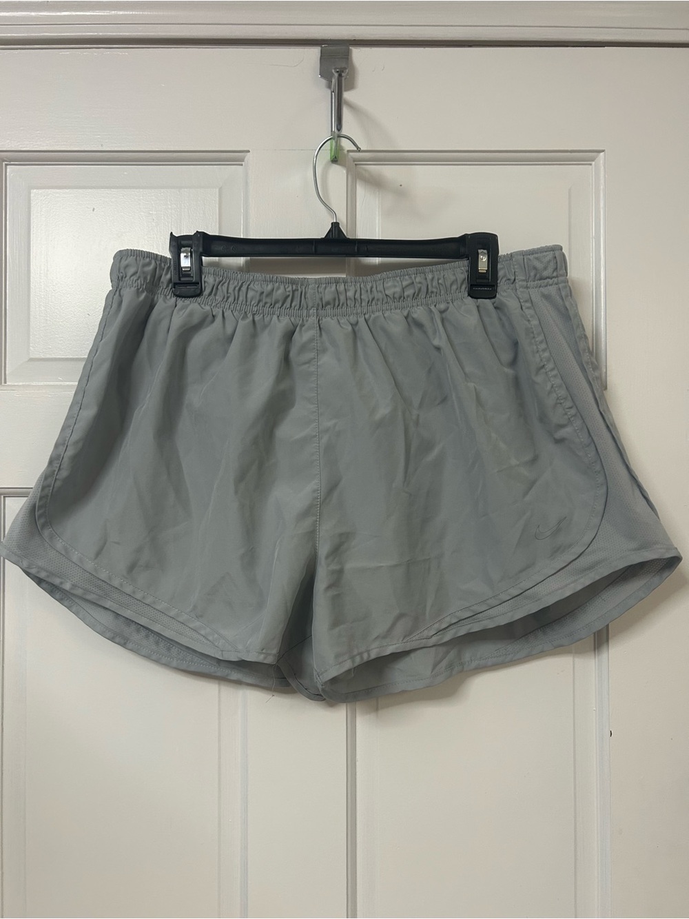 Nike Light Gray Dri‑Fit Athletic Shorts